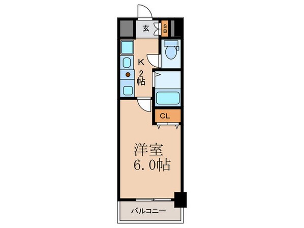 ﾗﾅｯﾌﾟｽｸｴｱ中之島公園(402)の物件間取画像